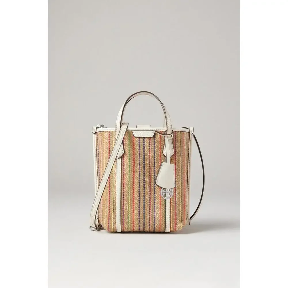Tory Burch Perry Raffia Crossbody Bag